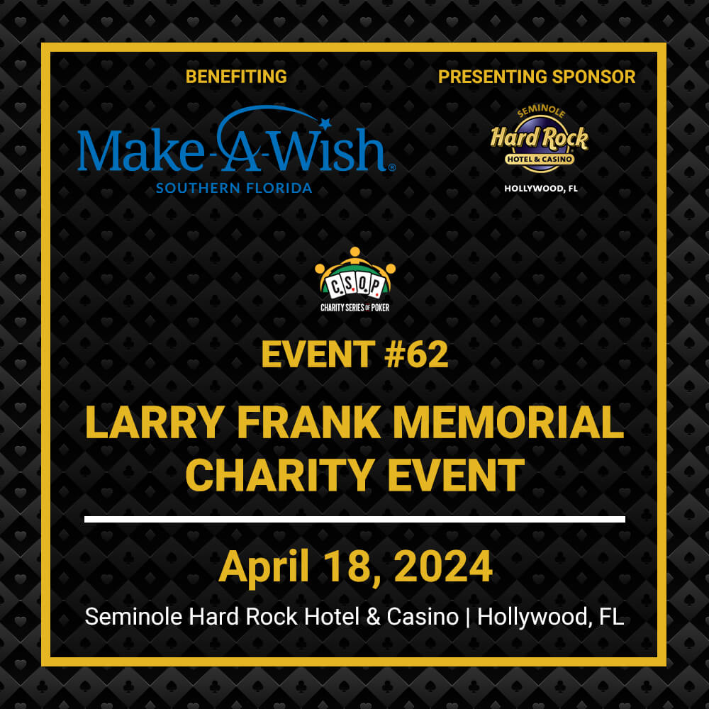 CSOP Event 62 - Larry Frank Memorial Charity Event